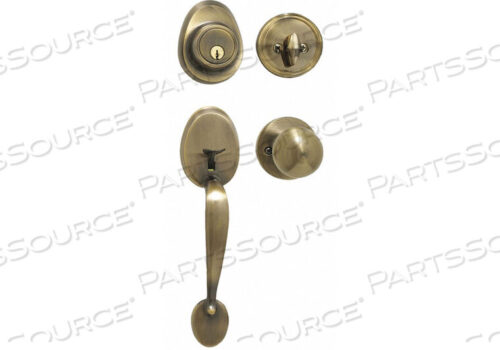 OEM#: HDLBC0605KA4WKKNOB LOCKSET BISCUIT STYLE ANTIQUE BRASS от Master Lock