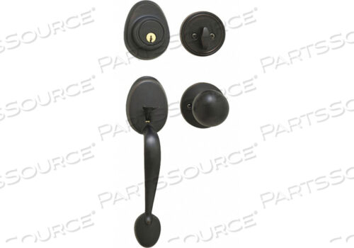 OEM#: HDLBC0612PKA4KNOB LOCKSET BISCUIT STYLE AGED BRONZE от Master Lock