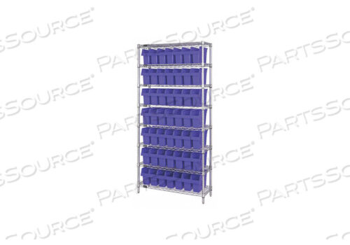 OEM#: WR8-810BLBIN SHELVING OVERALL 36 D BLUE by Quantum Storage Systems