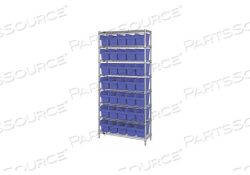 OEM#: WR8-804BLBIN СТЕЛЛАЖНЫЙ ОБЪЕМНЫЙ 36 D СИНИЙ от Quantum Storage Systems