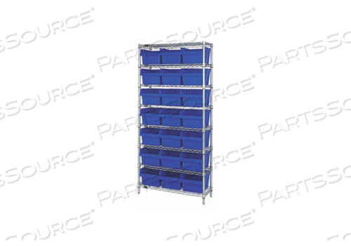 OEM#: WR8-816BLBIN СТЕЛЛАЖНЫЙ ОБЪЕМНЫЙ 36 D СИНИЙ от Quantum Storage Systems