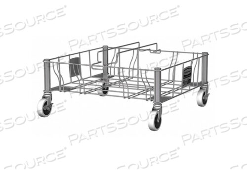 OEM#: 1956191ТЕЛЕЖКА ДЛЯ КОНТЕЙНЕРОВ 200 ФУНТОВ, ДВОЙНАЯ, 9 Н, СЕРАЯ, от Rubbermaid Medical Division