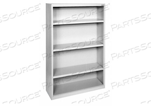 КНИЖНЫЙ ШКАФ ВЕРТИКАЛЬНЫЙ ELITE 3 СЕРАЯ СТАЛЬ