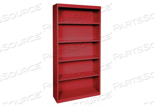 КНИЖНЫЙ ШКАФ ВЕРТИКАЛЬНЫЙ ELITE 4 КРАСНЫЙ СТАЛЬ