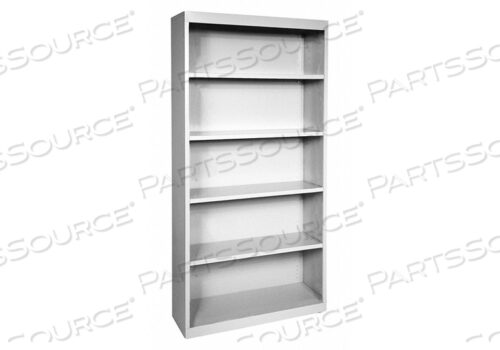 КНИЖНЫЙ ШКАФ ВЕРТИКАЛЬНЫЙ ELITE 4 СЕРАЯ СТАЛЬ