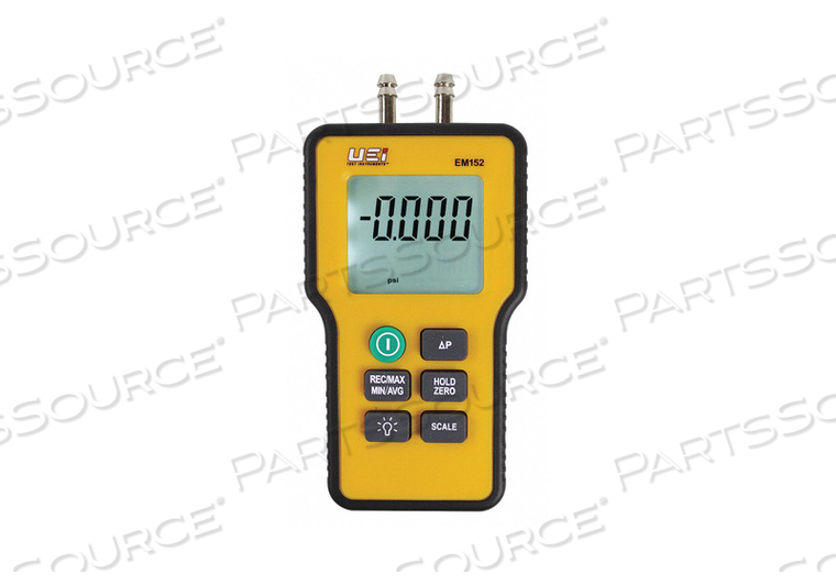 OEM#: EM152ДВОЙНОЙ ДИФФЕРЕНЦИАЛЬНЫЙ ВХОДНОЙ МАНОМЕТР 9 В от Uei Test Instruments