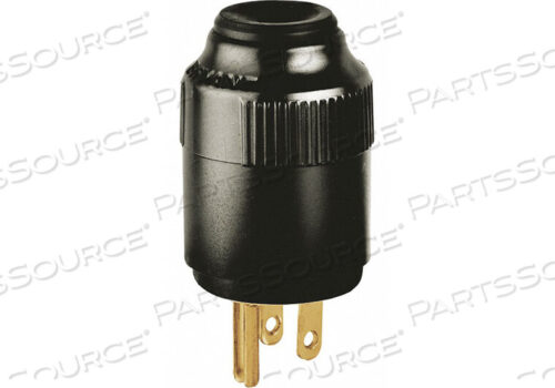 OEM#: 5965BSTRAIGHT BLADE PLUG BLACK 0.5 HP 125VAC by Hubbell Power Systems