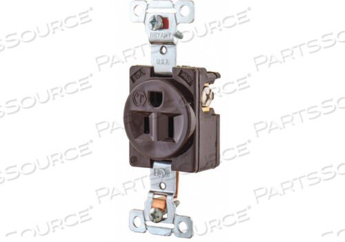 OEM#: 5251РОЗЕТКА КОРИЧНЕВАЯ 15A НЕЙЛОН 0.5 Л.С. 2 ПОЛЮСА от Hubbell Power Systems