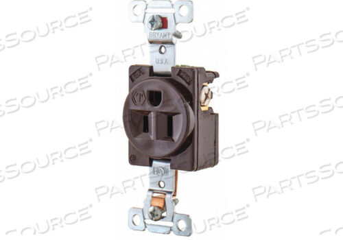 OEM#: 5261РОЗЕТКА КОРИЧНЕВАЯ 15A НЕЙЛОН 0.5 Л.С. 2 ПОЛЮСА от Hubbell Power Systems