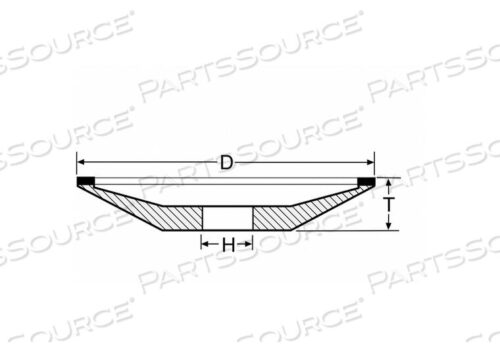 OEM#: 69014191630ШЛИФОВАЛЬНЫЙ КРУГ ДЛЯ ПОСУДЫ 6 ДЮЙМОВ 120 12A2 от Norton | Saint-Gobain Abrasives