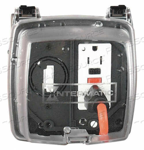 OEM#: WP1220CWEATHERPROOF RECEPTACLE COVER, 5.50 IN. H X 5.00 IN. W X 2.25 IN. D, POLYCARBONATE, CLEAR by Intermatic