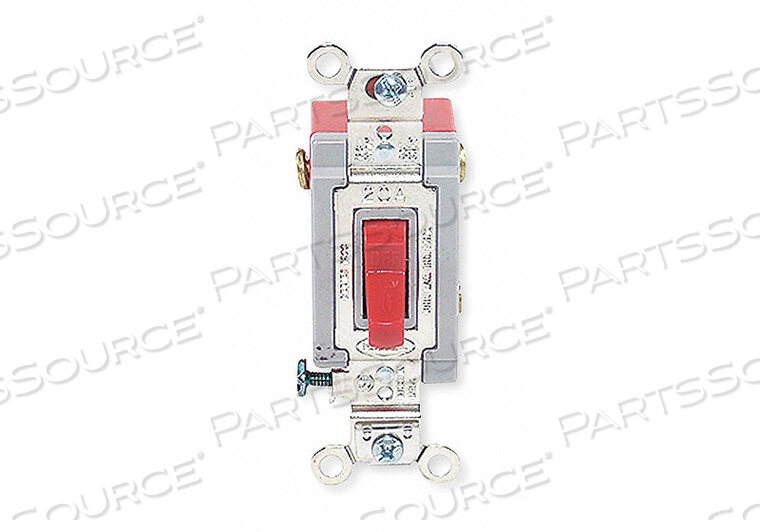 OEM#: HBL1222RWALL SWTCH 2-POLE 120/277V 20A RED TOGGL от Hubbell Incorporated, Wiring Device-Kellums