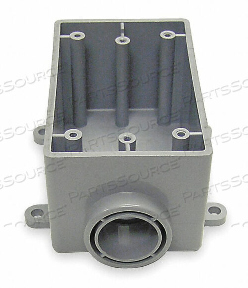 OEM#: 5133364Коробка для кабеля ПВХ, стандартная глубина, 1 блок, 1 втулка, втулка 3/4 дюйма, концевая втулка, конфигурация FSE от Cantex