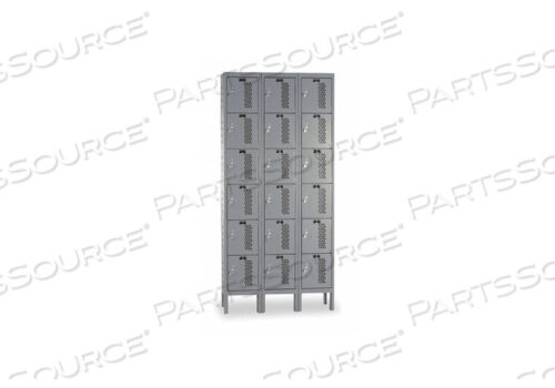 OEM#: U3288-6HDV-HGBOX LOCKR ВЕНТИЛИРУЕМЫЙ 3 ШИРИНЫ 6 ЯРУСНЫЙ СЕРЫЙ от Hallowell