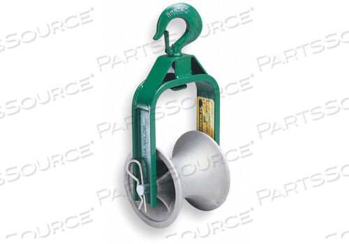 OEM#: 6506 HOOK-TYPE SHEAVE FOR EASY TUGGER AND TUGGER by Greenlee