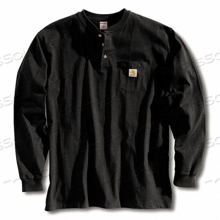 OEM#: K128-BLK XLG TLLLONG SLEEVE HENLEY BLACK XL от Carhartt