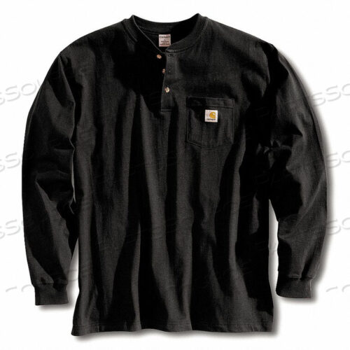 OEM#: K128-BLK LRG TLLLONG SLEEVE HENLEY BLACK L от Carhartt
