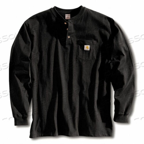 OEM#: K128-BLK 3XL REGLONG SLEEVE HENLEY BLACK 3XL от Carhartt