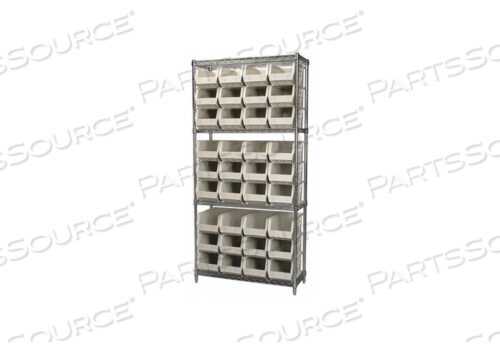 OEM#: AWS143630240SD5519 СТЕЛЛАЖ ДЛЯ ЯЩИКОВ 74 ОБЩАЯ ВЫСОТА 36 ЯЩИКОВ КАМЕНЬ от Akro-Mils / Myers Industries, Inc