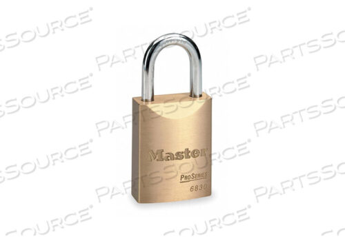 OEM#: 6830NKAKEYED НАВЕСНОЙ ЗАМОК 25/32 В ПРЯМОУГОЛЬНОМ ЗОЛОТОМ от Master Lock