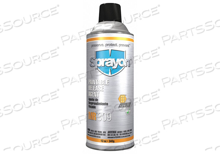 OEM#: S00309000PAINTABLE MOLD RELEASE 16 OZ AEROSOL by Sprayon