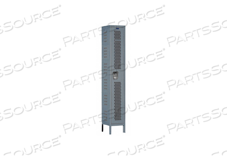 OEM#: U1558-1HV-A-HGU1558-1HV-A ПРОЧНЫЙ ВЕНТИЛИРУЕМЫЙ ШКАФ ОДНОЯРУСНЫЙ 15X15X72 В СБОРЕ - ТЕМНО-СЕРЫЙ от Hallowell