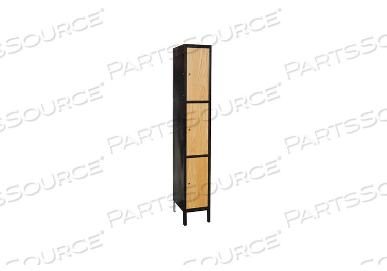 OEM#: UW1288-3MEWWRDRB LOCKR SOLID 1 WD 3 TIER WOOD/BLACK от Hallowell