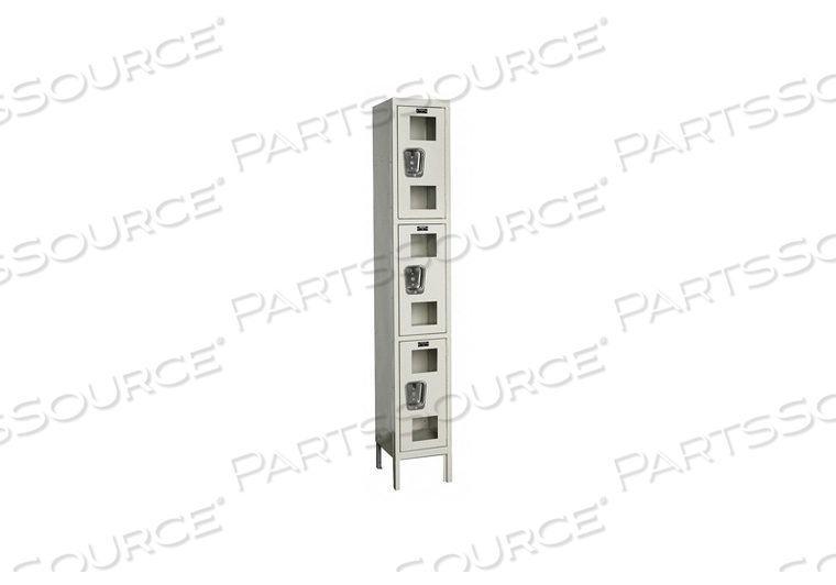 OEM#: USV1228-3A-PTТРОЙНОЙ ЯРУСНЫЙ 3-ДВЕРНЫЙ БЕЗОПАСНЫЙ ШКАФЧИК С ВИДОМ НА ОКНО, 12 ШИРИНА X 12 ДВЕРЕЙ, КОРИЧНЕВЫЙ, СБОРКА Hallowell