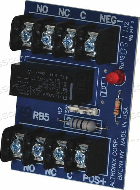 OEM#: RB5RELAY MODULE 6/12VDC 120MA DPDT от Altronix Corporation