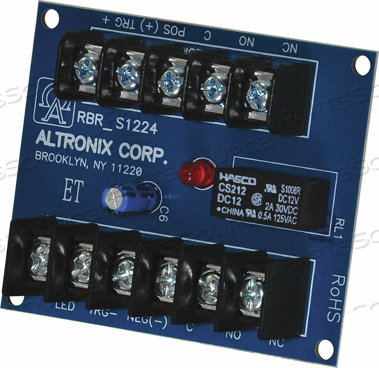 OEM#: RBR1224Реле с храповым механизмом 12/24 В постоянного тока 20 мА DPDT от Altronix Corporation
