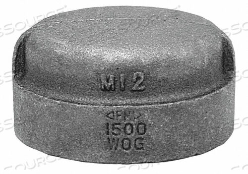 OEM#: 0318900727КОЛПАЧОК ЧЕРНЫЙ КОВКИЙ ЧУГУН 150 2 ДЮЙМА NPT от Anvil International