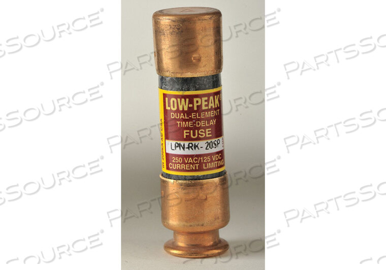 OEM#: LPN-RK-20SPFUSE, ЗАДЕРЖКА ВРЕМЕНИ, КЛАСС RK1, 250 В переменного тока, 20 А от Cooper Bussmann