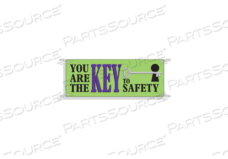 OEM#: 50903БАННЕР БЕЗОПАСНОСТИ 42 X 120 ДЮЙМОВ ВИНИЛОВЫЙ ENG от Brady Americas