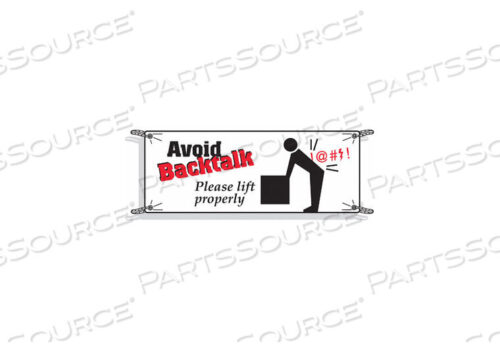 OEM#: 50908БАННЕР БЕЗОПАСНОСТИ 42 X 120 ДЮЙМОВ ВИНИЛОВЫЙ ENG от Brady Americas