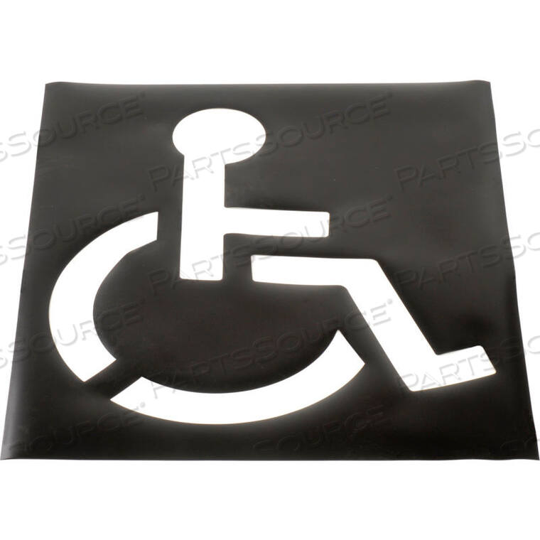 OEM#: 505199HANDICAPPED PARKING LOT STENCIL by Taicang All Mats Plastic Ind
