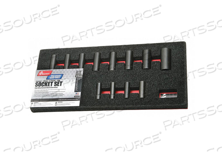 OEM#: 5130-01-650-3982 НАБОР УДАРНЫХ ГОЛОВОК РАЗМЕРОМ 3/8 12 ШТ. от Ability One