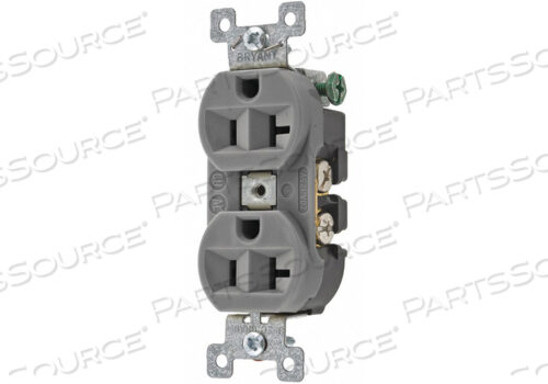OEM#: 5362BGRYRECEPTACLE СЕРАЯ 20A 125VAC DUPLEX OUTLET от Hubbell Power Systems
