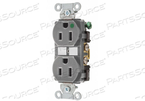 OEM#: 8200HBGRYRECEPTACLE GRY 15A 125VAC DUPLEX OUTLET от Hubbell Power Systems