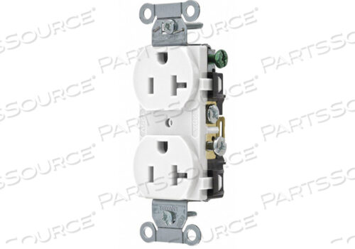 OEM#: BRYCRS20WРОЗЕТКА БЕЛАЯ 20А ДВУХСТОРОННЯЯ НЕЙЛОНОВАЯ от Hubbell Power Systems