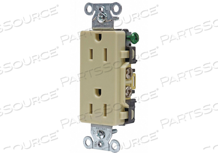 OEM#: DRS15IROSEPTACLE IVORY 15A СКРЫТЫЙ МОНТАЖ 125VAC от Hubbell Power Systems