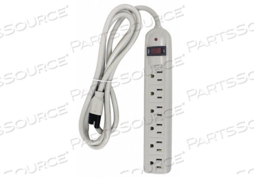 OEM#: 52NY55SURGE PROTECTOR OUTLET STRIP 6 ФУТОВ. БЕЛЫЙ, КЛАССА ДЛЯ БОЛЬНИЦ от Power First