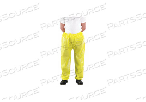 OEM#: 683000CHEMICAL RESISTANT PANTS L YELLOW PK40 by Ansell Healthcare
