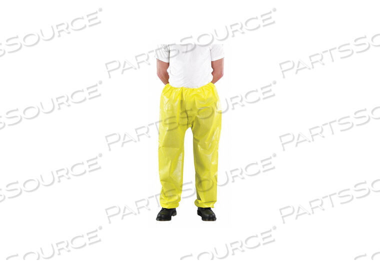 OEM#: 683000CHEMICAL RESISTANT PANTS L YELLOW PK40 by Ansell Healthcare