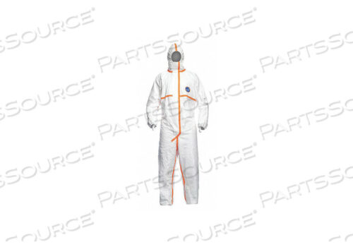 OEM#: TJ198TWH3X0025PIJ6006 ЭЛАСТИЧНЫЙ БЕЛЫЙ КОМБИНЕЗОН С КАПЮШОНОМ 3XL PK25 от DuPont