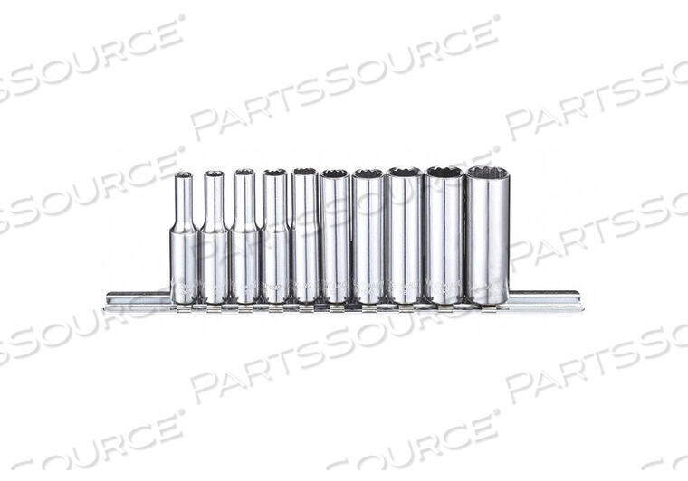 OEM#: 53PN28 НАБОР ГОЛОВОК 1/4 SAE ХРОМИРОВАННЫЙ 10 ШТ. от Westward