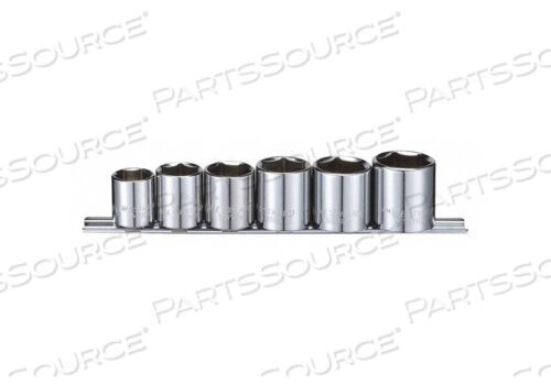 OEM#: 53PN38 НАБОР ГОЛОВОК 3/8 SAE ХРОМИРОВАННЫЙ 6 ШТ. от Westward