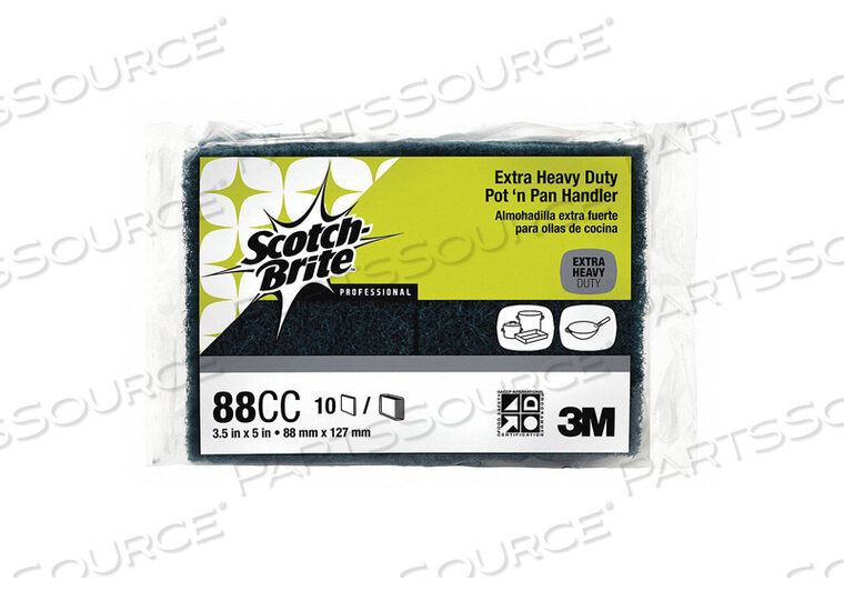 OEM#: 88CCАЧИСТЯЩАЯ ГУБКА 5 Д X 3-1/2 Ш СИНИЙ PK10 от 3M Consumer