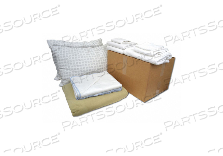 OEM#: WWX90006BEDDING AND BATH KIT FULL SIZE BEIGE/WHT by R&R Textile Mills, Inc.