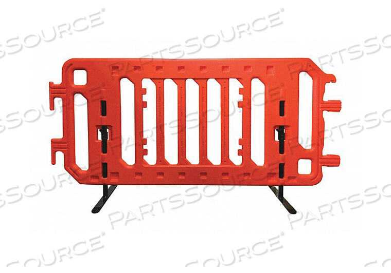 OEM#: 2007-OEASY SET UP ПЛАСТИКОВАЯ, ОГРАЖДЕННАЯ СТЕНАМИ БАРРИКАДА ДЛЯ КОНТРОЛЯ ТОЛПЫ СО СТАЛЬНЫМИ НОЖКАМИ И СТУПАМИ, ОРАНЖЕВАЯ от Plasticade