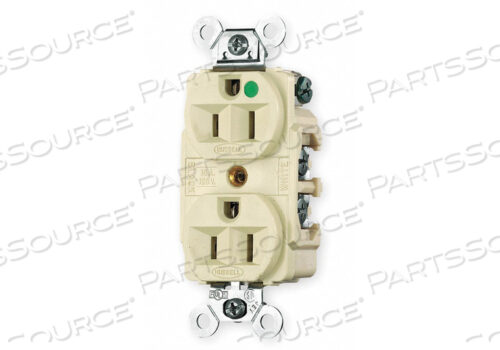 OEM#: HBL8200IRECOPTACLE DUPLEX 15A 5-15R 125V IVORY от Hubbell Incorporated, Wiring Device-Kellums